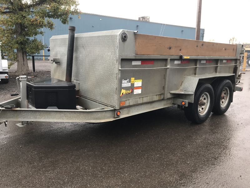 2021 Miska 7 Ton Galvanized Dump Trailer